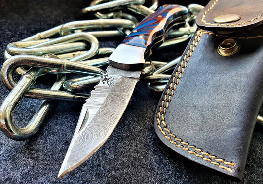 ODIN VIKING Damastmesser Odin Viking Edc, Leichtes Gewicht, UBUO DESIGN MESSER