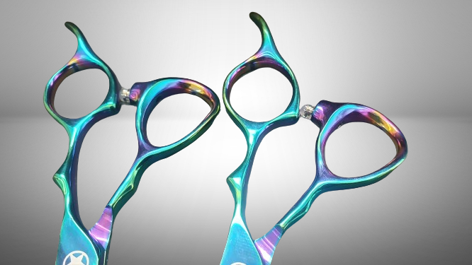 Sternsteiger Juego de tijeras para el cabello Green Blitz 6 pulgadas