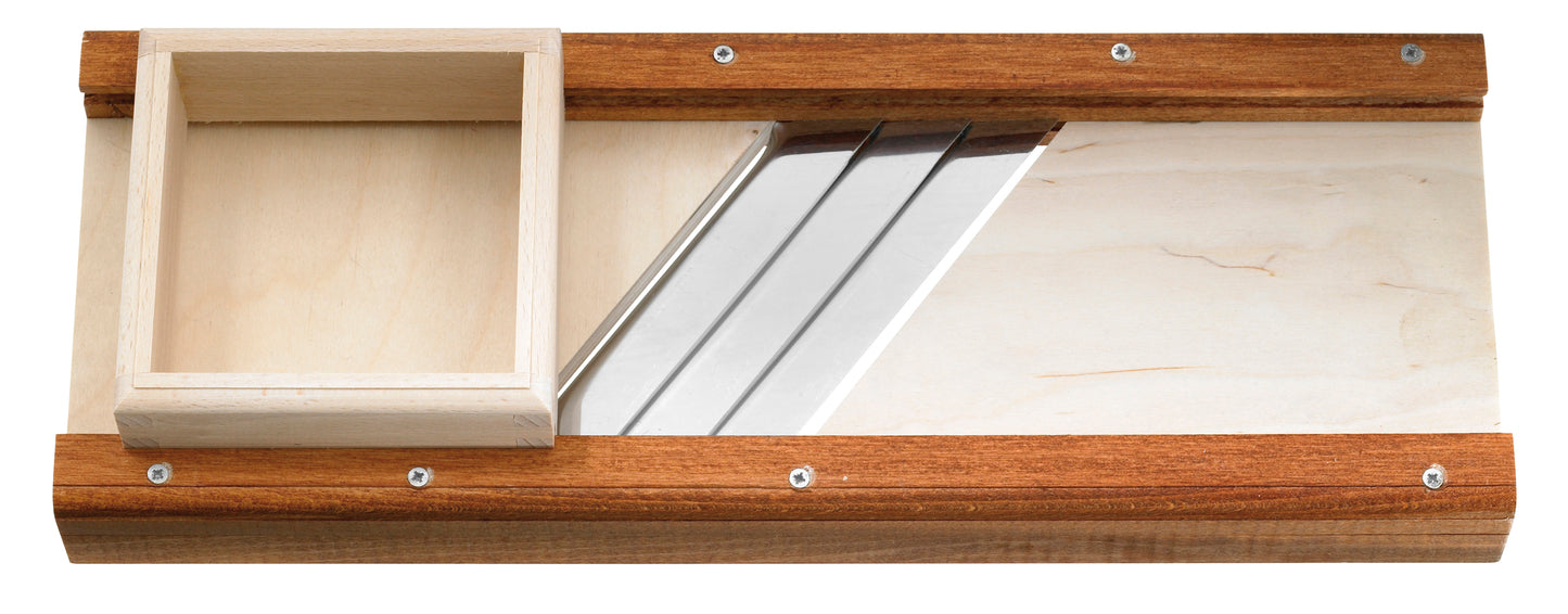 Sternsteiger Gemüsehobel Gemüsehobel Krauthobel Hobel Holz 4 Messer