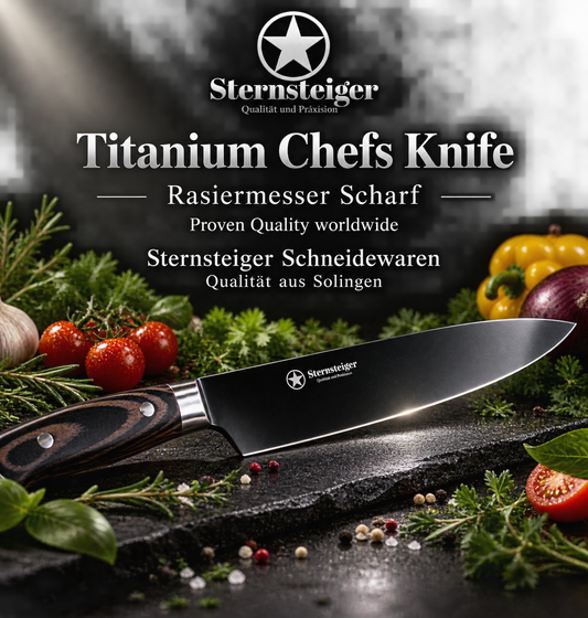 Kochmesser (8"/20cm) | Sternsteiger - Titanium Kollektion