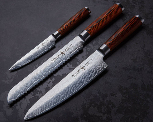 Sternsteiger | Damascus knife set of 3