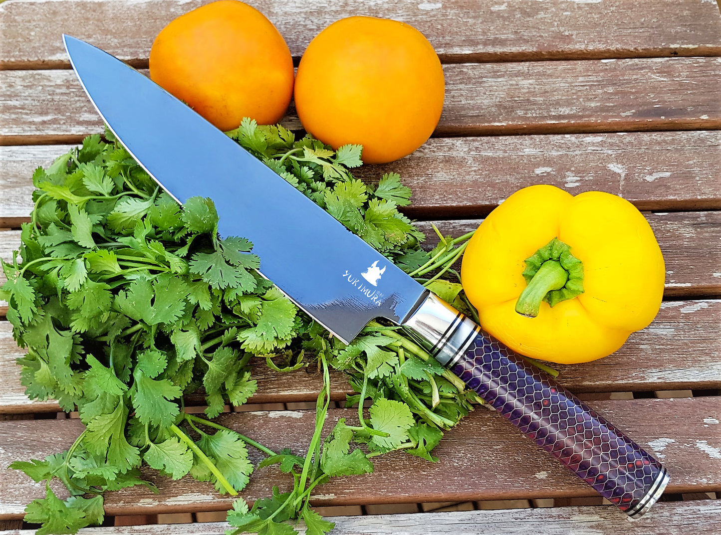 Cuchillo de chef Yukimura con revestimiento de titanio | Sternsteiger - Colección Yukimura