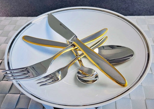 Diana Gold Tableware in Edge Plated - 30 pcs of unique Tableware