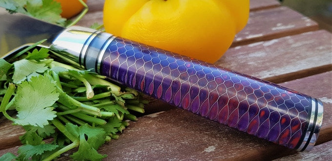 Cuchillo Santoko con revestimiento de titanio | Sternsteiger - Colección Yukimura