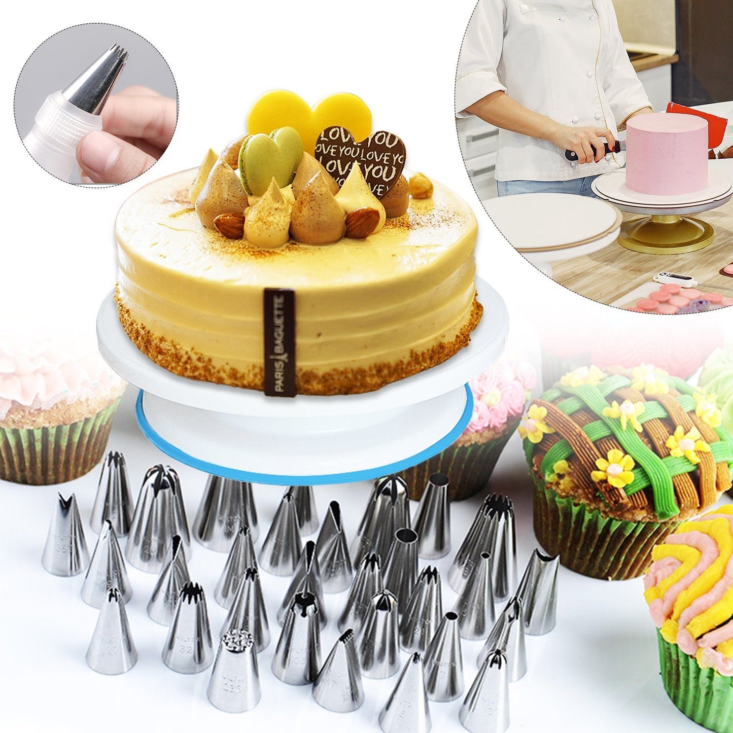 Sternsteiger GARNISH NOZZLE SET INOX 26 PIECE