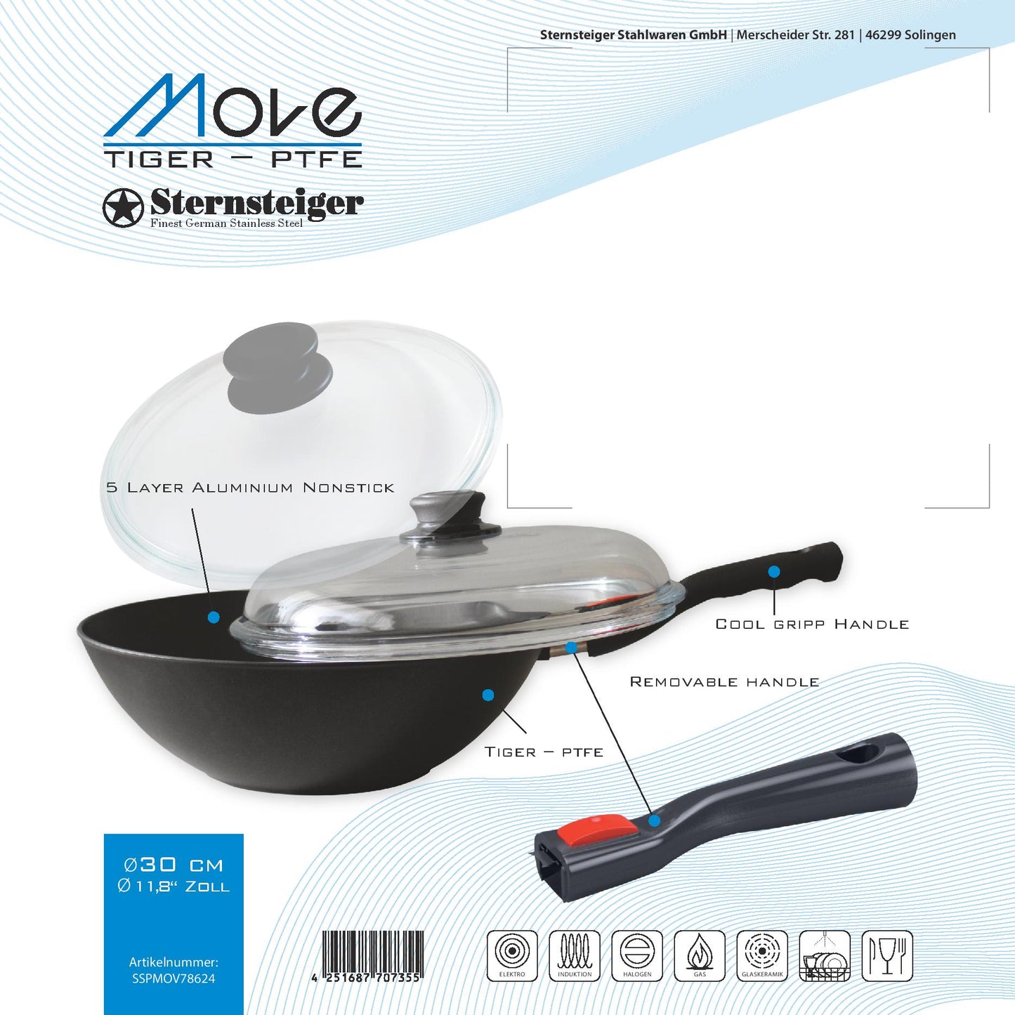 Sternsteiger MoVe 30 cm diameter Wok