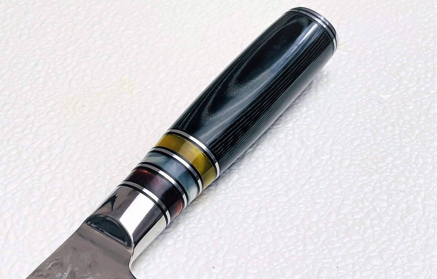 Nagasaki Cuchillo Santoku martillado a mano