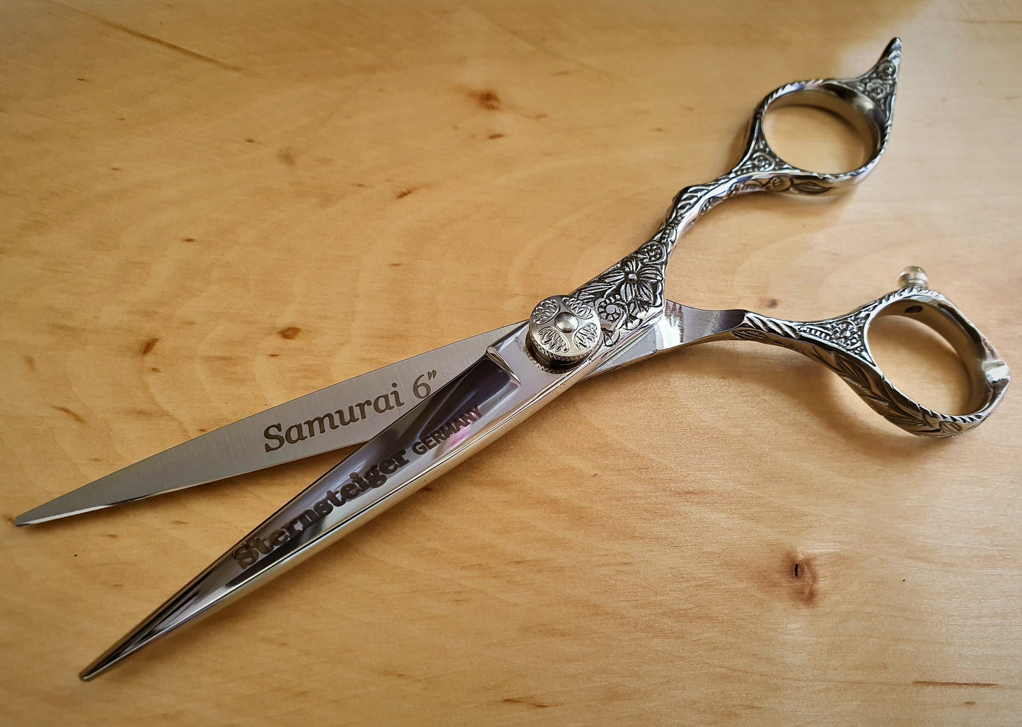 Samurai flower hair shears in 6 inches