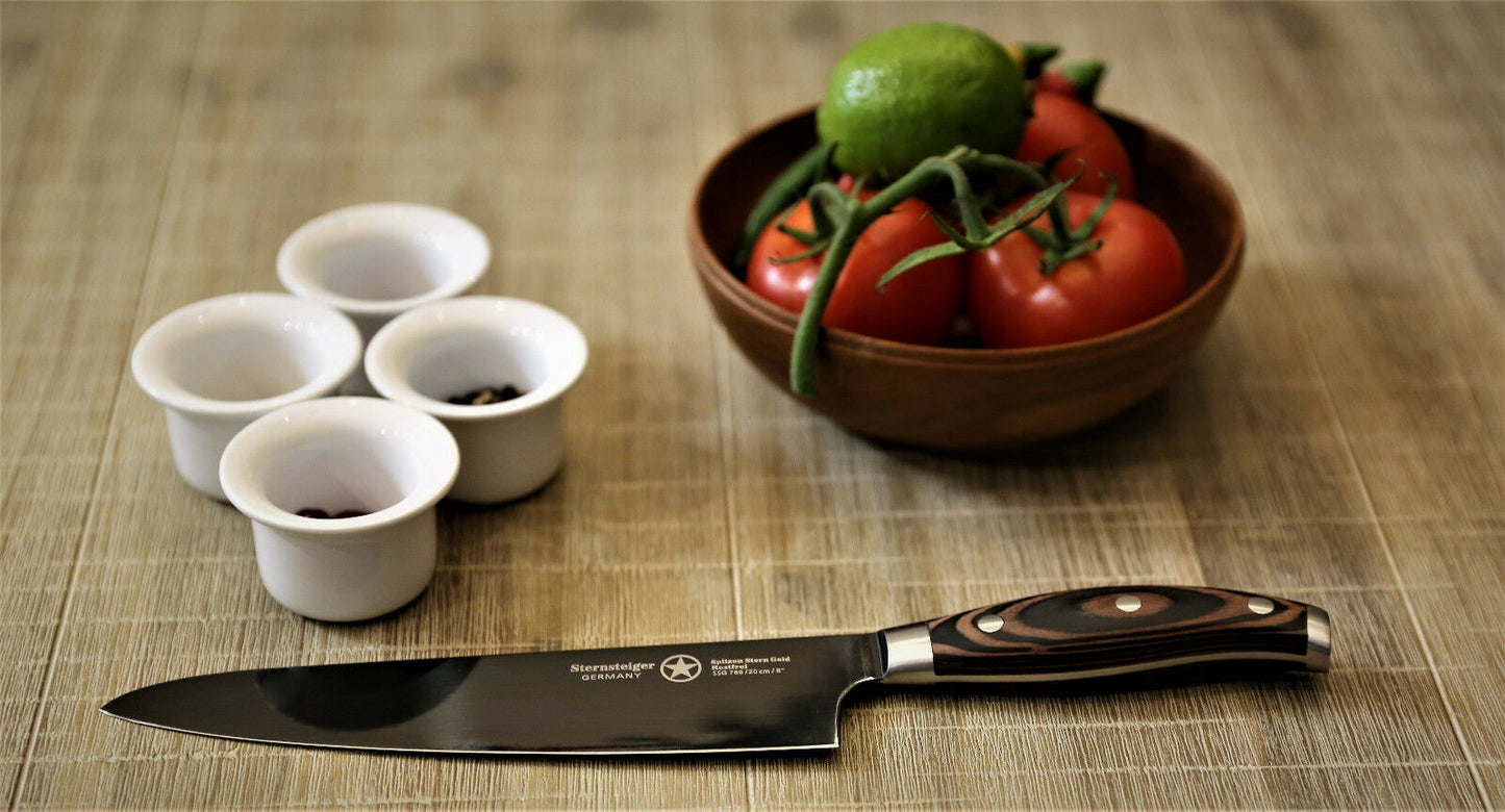 Juego de 4 cuchillos de chef | Sternsteiger - Colección Titanio