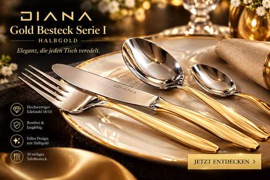 Diana Gold Tafelgeschirr | Halbgold