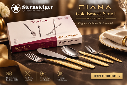 Diana Gold Tafelgeschirr | Halbgold