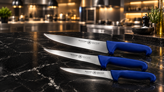 Sternsteiger Professional 3-Piece Butcher Knife Set | Ocean Blue Edition -  Metzgermesser 3er Set