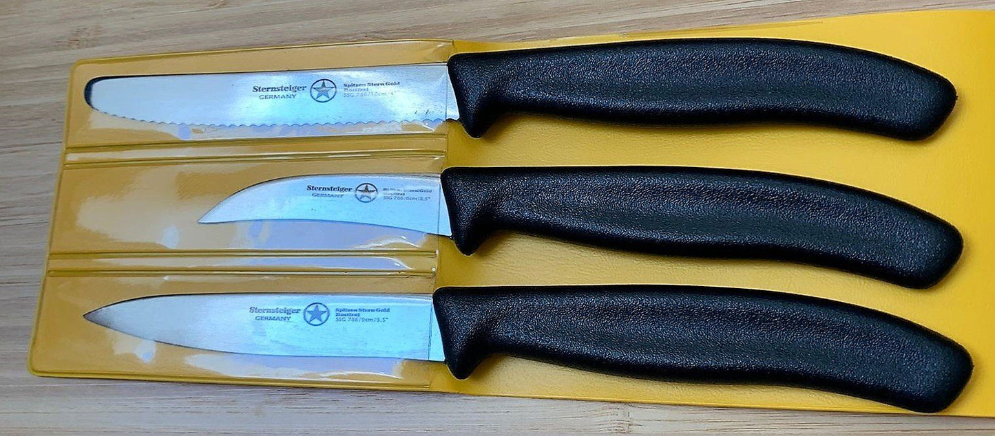 Juego de 3 cuchillos para verduras de Sternsteiger