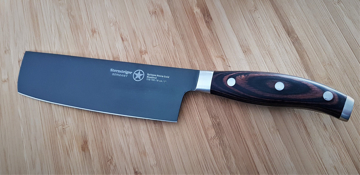 Nakiri knife (7"/18cm) | Sternsteiger - Titanium Collection