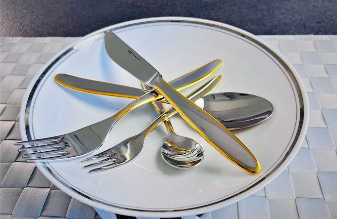 Diana Gold Tableware in Edge Plated - 30 pcs of unique Tableware