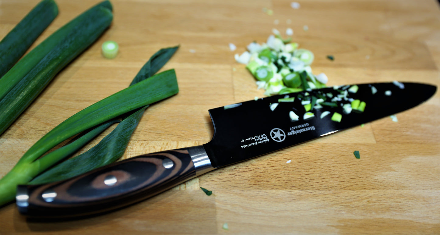 Chef's knife (8"/20cm) + paring knife (3.5"/10cm) | Sternsteiger - Titanium Collection