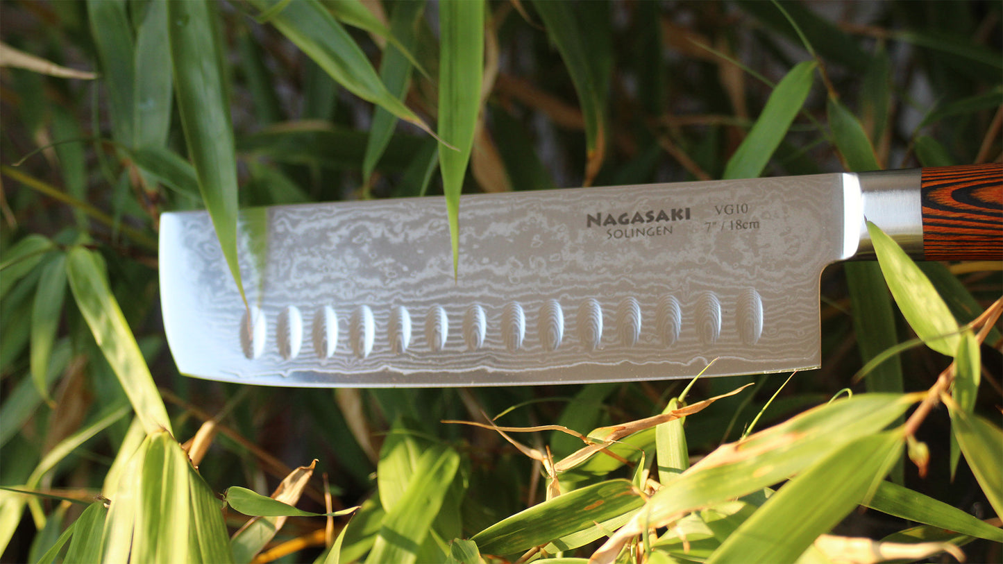 Cuchillo Nakiri Nagasaki Solingen de 7"/18 cm