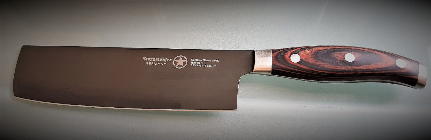 Sternsteiger Titanium Series /Juego completo de 4 cuchillos / Komplettsatz/ Titan Kochmesser Set