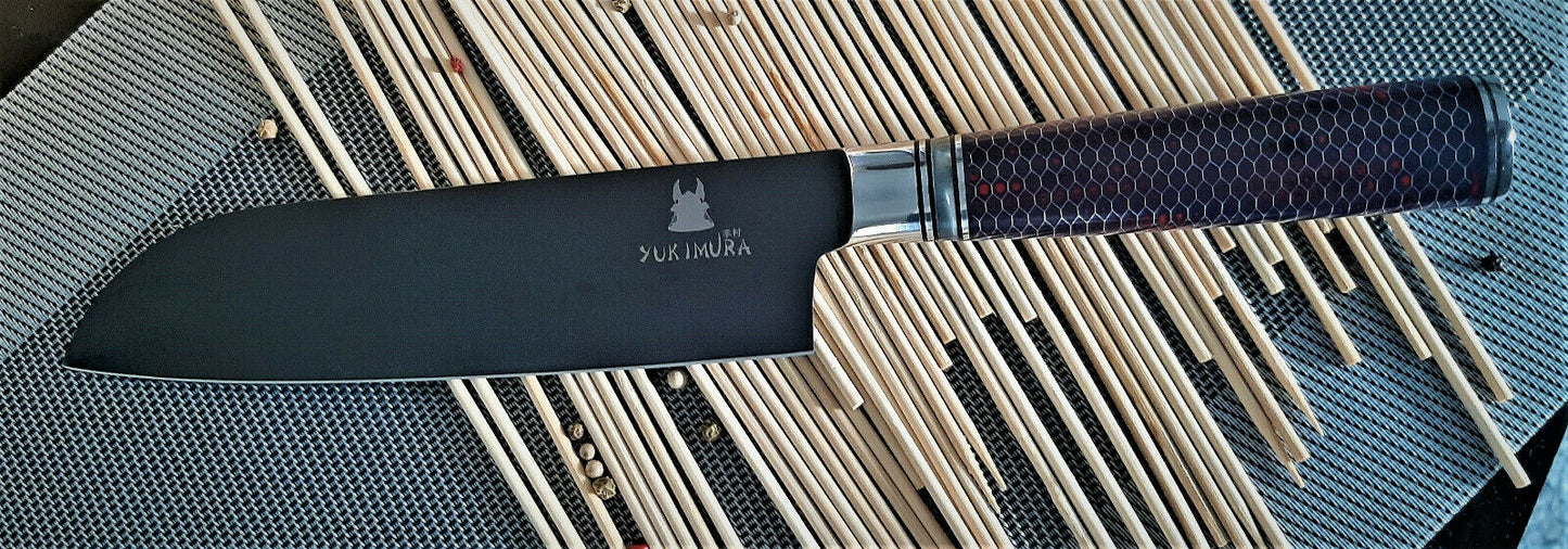 Santoko Messer mit Titanium-Beschichtung | Sternsteiger - Yukimura Kollektion