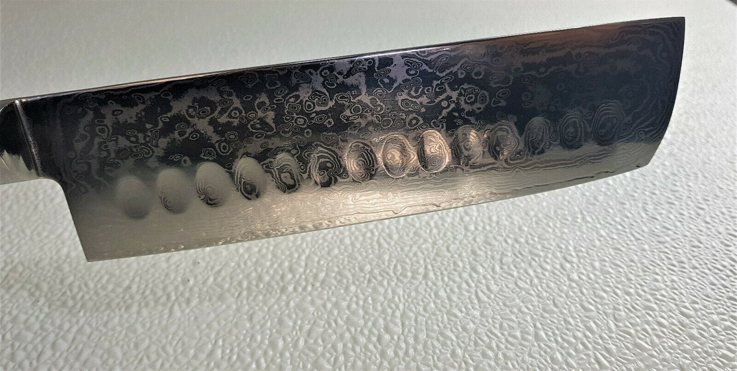 Nagasaki Solingen 7"/18cm Nakiri Knife in Hollow edges