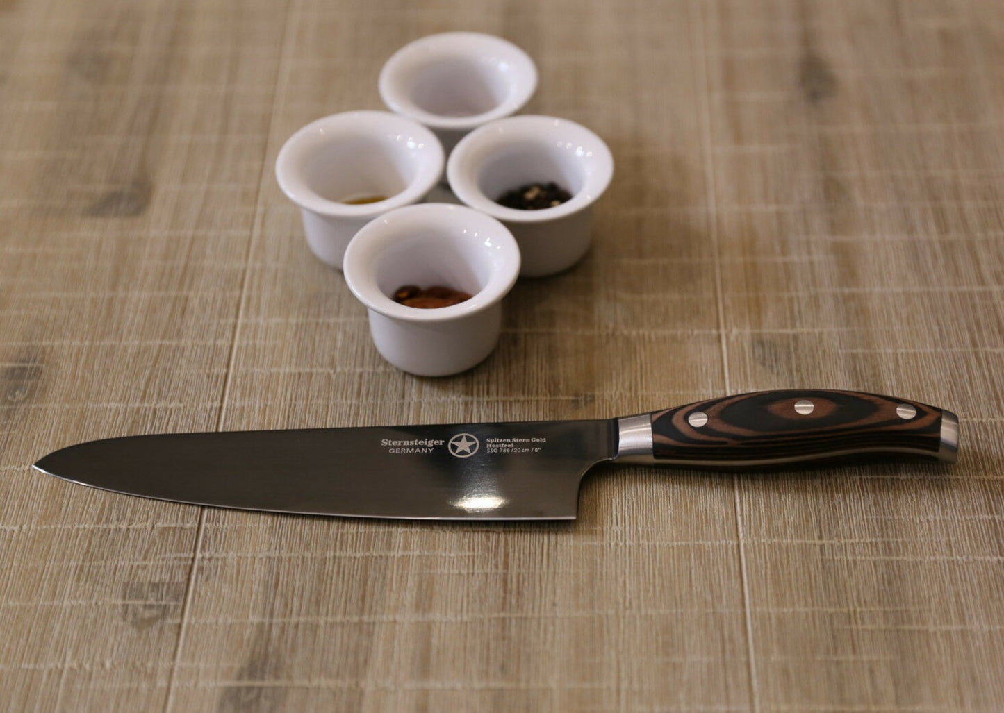 Sternsteiger Titanium Series 8"/20cm Chef's Knife + 3.5"/10cm Paring Knife